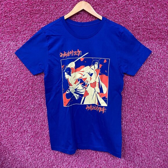 Sasuke & Itachi Uchiha Battle of Bros Naruto Shippuden Tee M - Picture 1 of 4